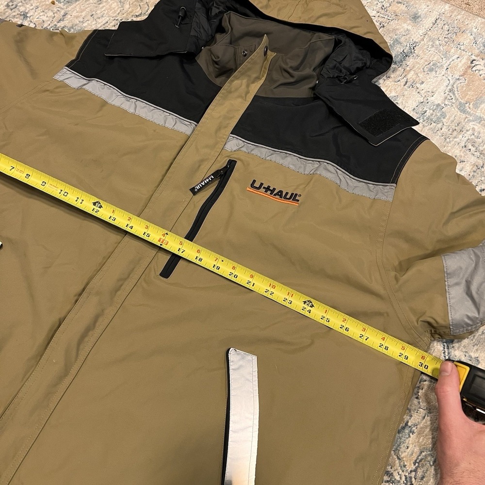 UHaul Men's Full Zip Jacket Coat Reflective Hooded Insulated 4XL Employee U-haul - Picture 6 of 13